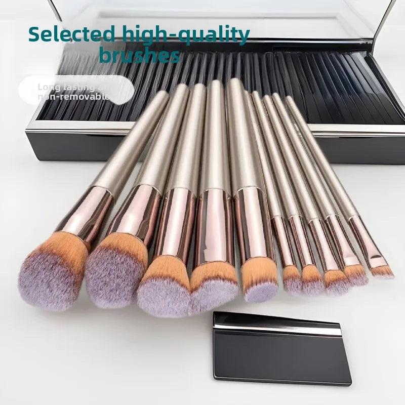 10/12PCS Makeup Brush Set Foundation Concealer Powder Eyeshadow Blush Brush Blending Cosmetic Beauty Tool for Face